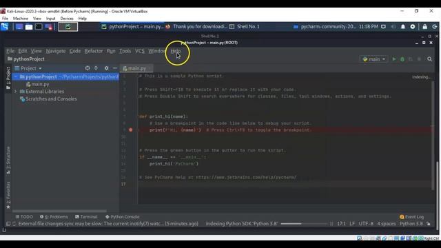 Installing Python & PyCharm on Kali Linux смотреть онлайн