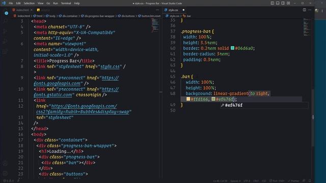 Progress Bar with HTML, CSS, and JavaScript смотреть онлайн