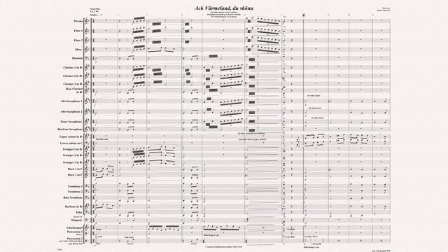 Ack Värmeland, du sköna (for band & two soloists) trad.arr. Jukka Viitasaari смотреть онлайн
