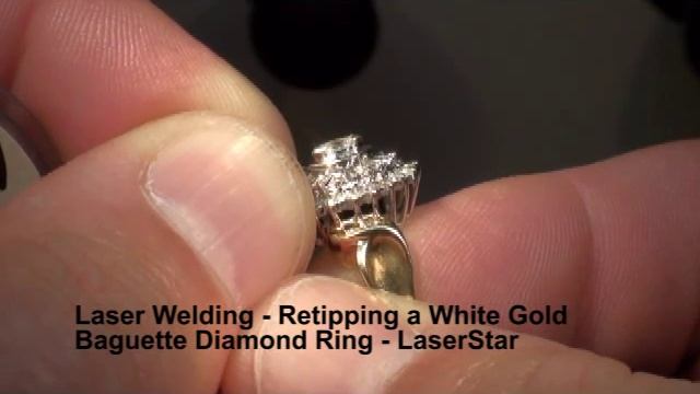 Laser Welding - Retipping Diamond Ring смотреть онлайн