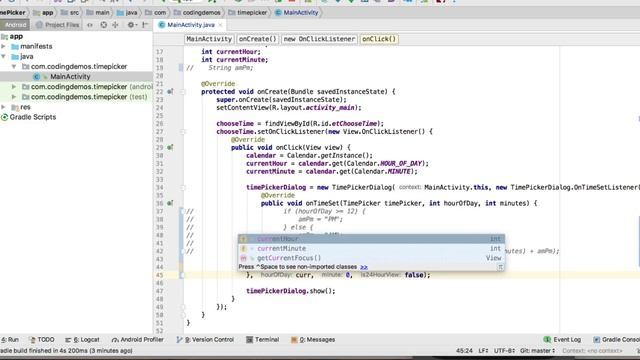 Android Timepicker – Use EditText to Show TimePickerDialog (Explained) смотреть онлайн