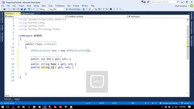 How to create Registration Form using Linq Query Part-1 смотреть онлайн
