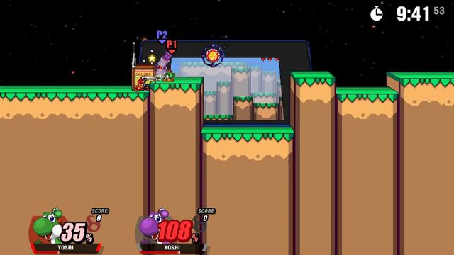 Super Smash Flash 2 Beta Free For All - Yoshi Vs Purple Yoshi #553 смотреть онлайн