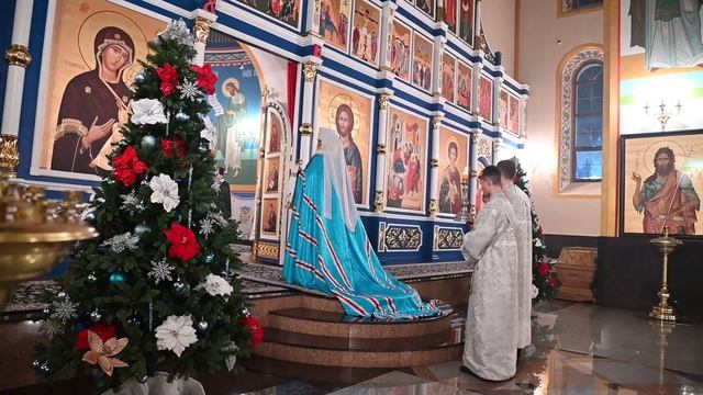 Накануне воскресного дня в храме Рождества Пресвятой Богородицы совершилось Всенощное бдение смотреть онлайн