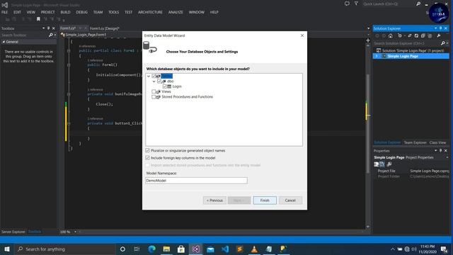 How to Create Login Page in Visual Studio using C# with SQL Database смотреть онлайн