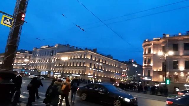 Частичка Невского проспекта. Санкт-Петербург, зима смотреть онлайн