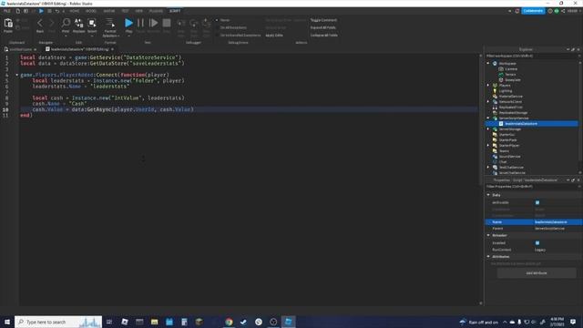 How to add leaderstats and DATASTORE in ROBLOX Studio смотреть онлайн