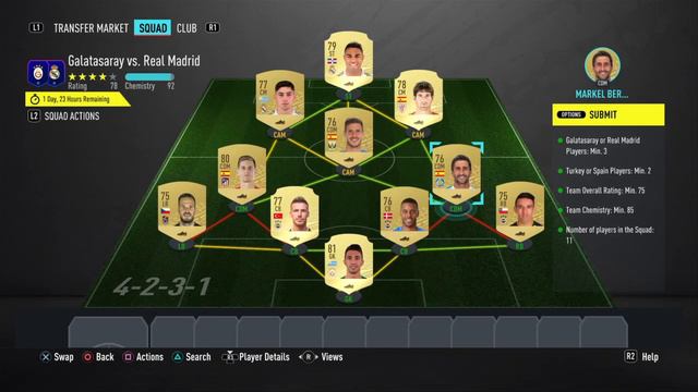 FIFA 20 SBC - UEFA MARQUEE MATCHUPS - GALATASARAY VS. REAL MADRID - NO LOYALTY [CHEAP] смотреть онлайн