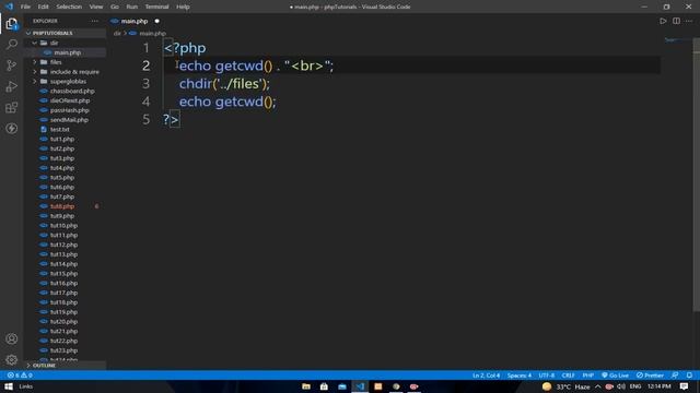 getcwd(), chdir() And scandir() Function || PHP || EXCELLENT CODE WITH AJ смотреть онлайн
