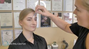 Эскиз бровей перед процедурой перманентного макияжа