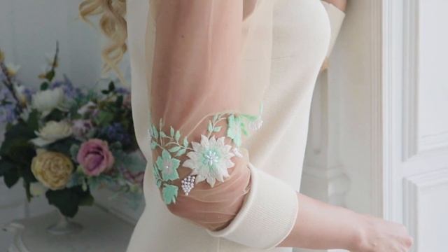 Платье "Мятный шлейф" смотреть онлайн