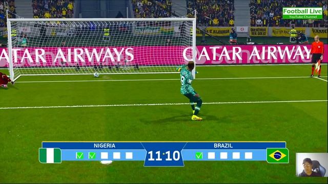 NIGERIA vs BRAZIL - Penalty Shootout 2023 | Neymar vs Osimhen | eFootball PES Gameplay смотреть онлайн