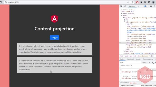 4.3) Angular | Component Interaction | Content Projection | ng-content - Single, Multi, Conditional смотреть онлайн
