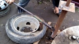 Самодельный шиномонтаж шиномонтажный станок
