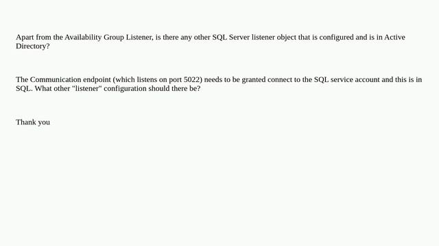 Listener Configuration for Availability Group смотреть онлайн