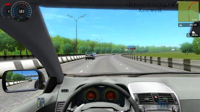 City Car Driving 1.3.2 - прохождение задания "Первый Заказ" смотреть онлайн