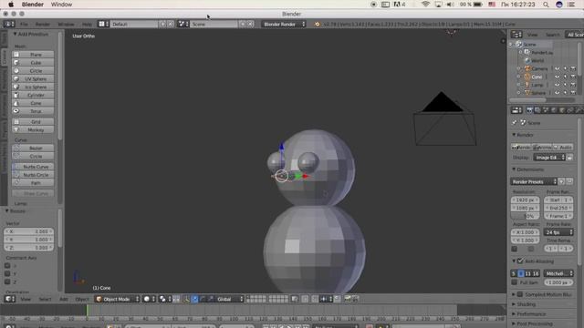 Видео уроки по 3Д моделированию и графике в програме Blender. смотреть онлайн