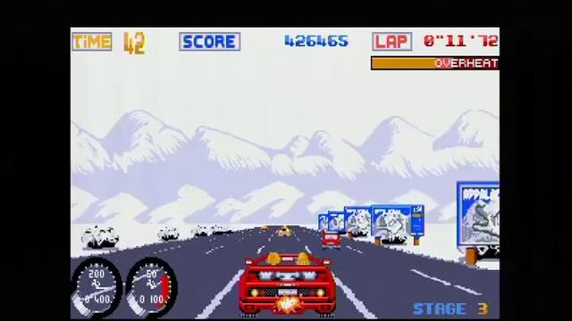 Turbo Outrun - [Atari ST] Gameplay (1989) смотреть онлайн