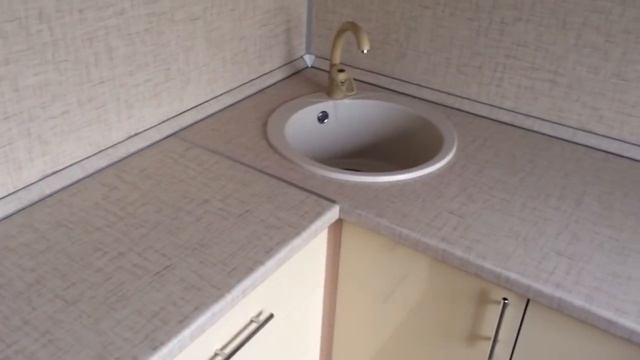 Кухня пластик цвета "Шампань" смотреть онлайн