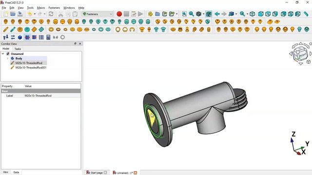 FreeCAD 0.20-0.21 Beginners tutorial: practical exercise 108 смотреть онлайн