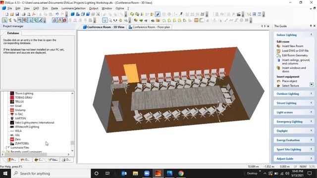 Lighting Design with Dialux 4.13 - Importing Lighting Data смотреть онлайн