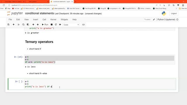 python basics day17- conditional statements смотреть онлайн