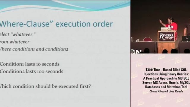 DEFCON 16: Time-Based Blind SQL Injection using heavy queries смотреть онлайн