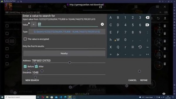 Hack Stay Alive with Game Guardian