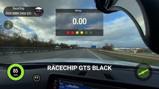 BMW 540d (G31) - Acceleration 100 - 200 Km/h RaceChip Vs. Stock