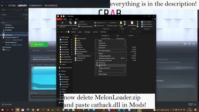 [Tutorial] How To Get Hacks/cheats On Crab Game? - MELONLOADER