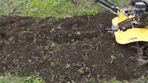 Работаем в первый раз мотоблоком Huter