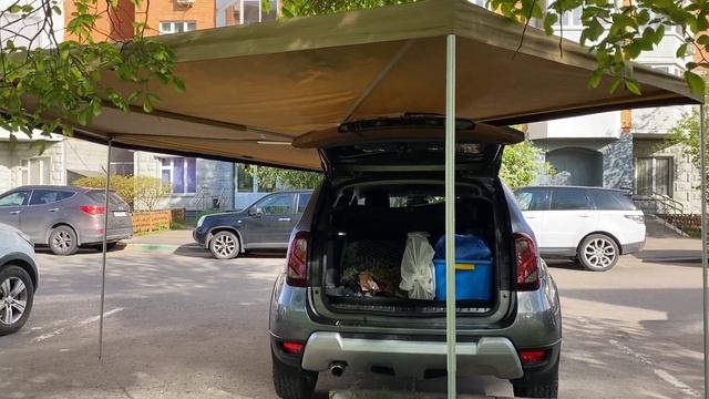 Веерная маркиза 2,5 метра от компании ORT, на Renault Duster 2020г. смотреть онлайн
