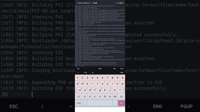 [Termux] Wrapped Python Script to executable file binnary (aarch64) смотреть онлайн