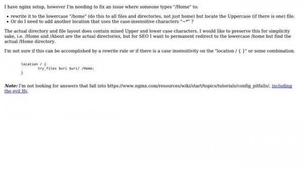 nginx rewrite url to lowercase url