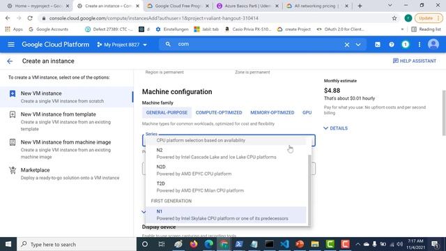 What is free tier in GCP (Create a VM in GCP ) #GCP #VM #freetier смотреть онлайн
