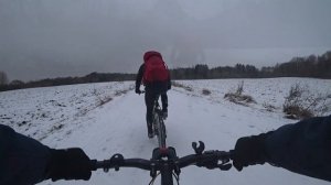 Покатушки Зимой На Велосипеде На Сликах Круто Кататься Зимой На Велосипеде #Велон