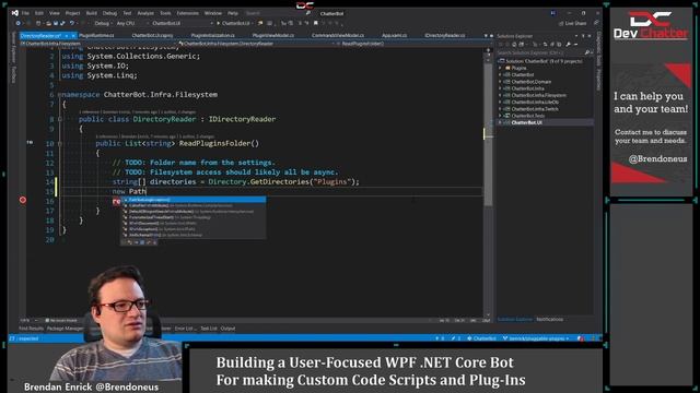 Coding the Plugin Model for Modular C# Chat Bot - Ep 255 смотреть онлайн