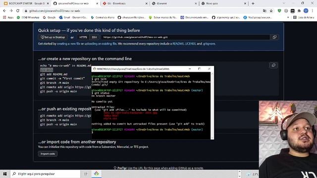 Aula 8 - Git e GitHub & GitHub pages , Bootcamp Starter - programação web смотреть онлайн