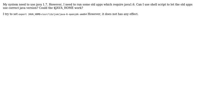 How to make special program run with different version of java from system? смотреть онлайн