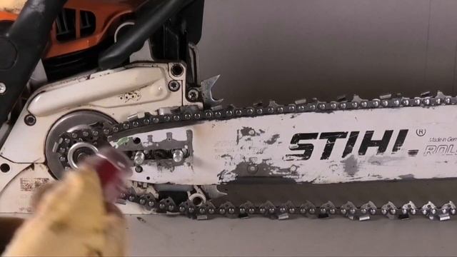 CHAIN REPLACEMENT on a Stihl chainsaw MS 250 - How to смотреть онлайн