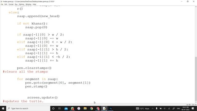 How to create a Snake Game using Python Turtle in 4 minutes | Kamaal ki class #Python_language смотреть онлайн