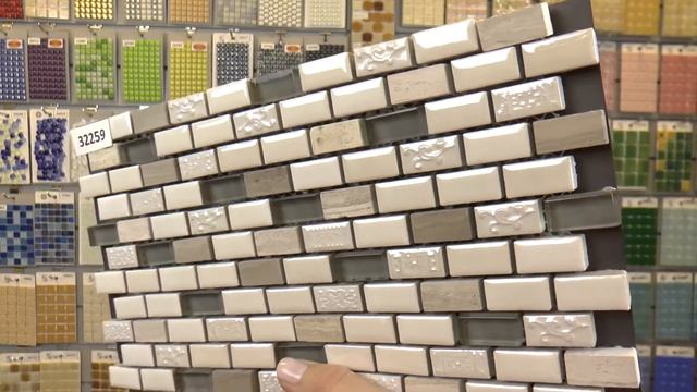 Мозаика из керамики, стекла и мрамора кирпичной кладкой смотреть онлайн