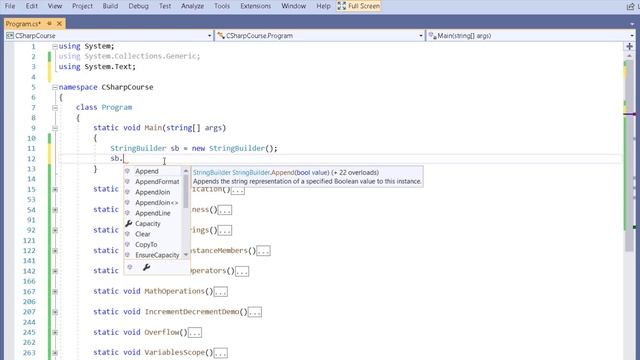 C# уроки для начинающих # Язык си шарп - строки, string, StringBuilder смотреть онлайн