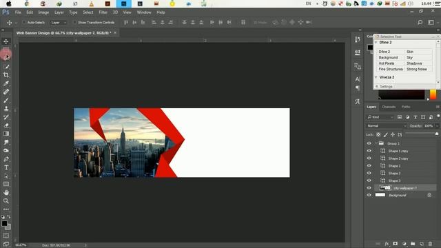 Web Banner AD Design Tutorial - Photoshop CC смотреть онлайн