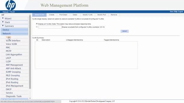 HP Switch - Configuração de trunk (JE009A) смотреть онлайн