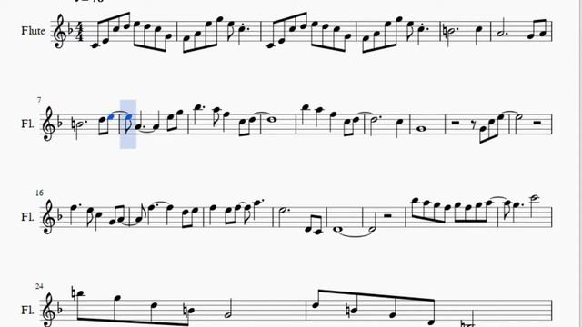 Flute Sheet Music: How to play Wet Hands from Minecraft by C418 смотреть онлайн