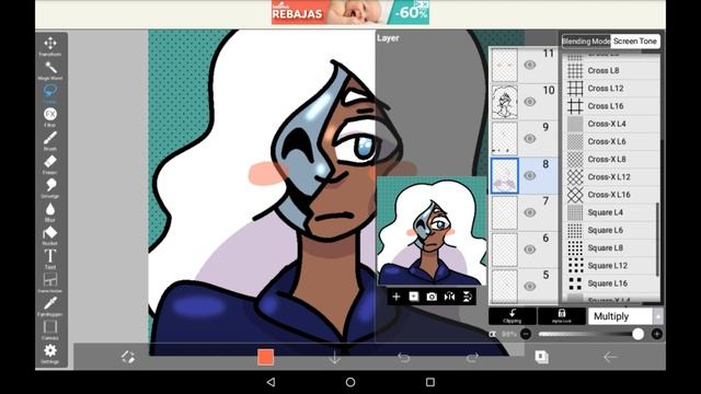 How To Get A Comicbook Dot Effect - Ibis Paint X Tutorial