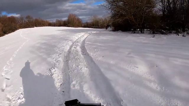 First Snow Ride Segway Snarler AT6 and Can am renegade 650xxc ??? Top Ride ??? смотреть онлайн