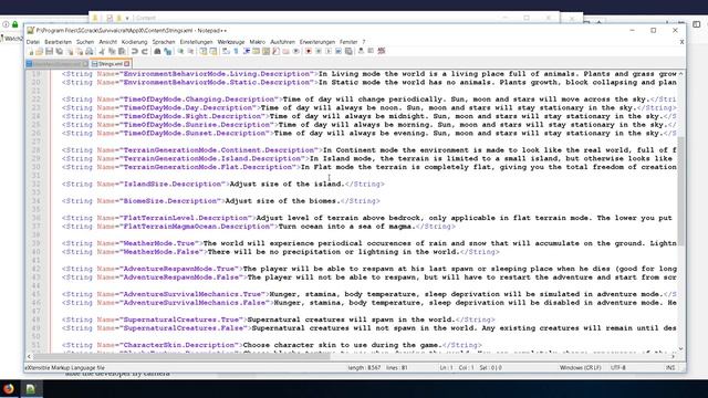 ~ Tutorial ▶ Modding SurvivalCraft 2 [PC] ◀ ⭐ Part 2 ? Modding Menus And Texts (Content.pak) [en]