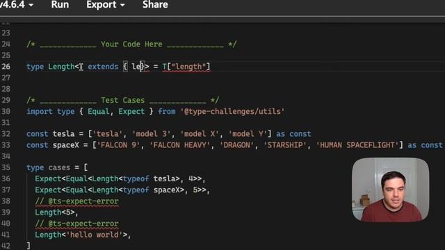 TypeScript Type Challenge Length Of Tuple Walkthrough смотреть онлайн